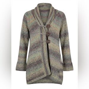 PBJ SPORT WOMENS WOOL SWEATER JACKET GREEN SIZE XL
